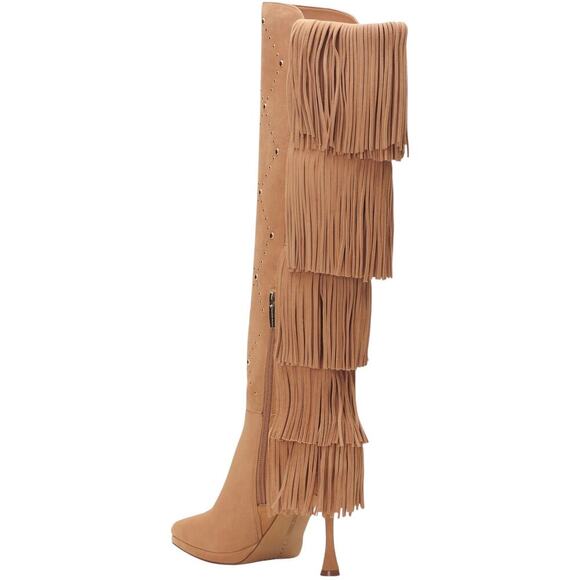 Vince Camuto Panaryaz Knee High Fringe Boots 7M - Picture 3 of 16